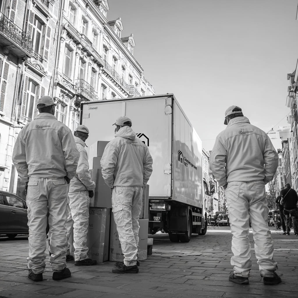 des déménageurs déménagent rapidement a Lille