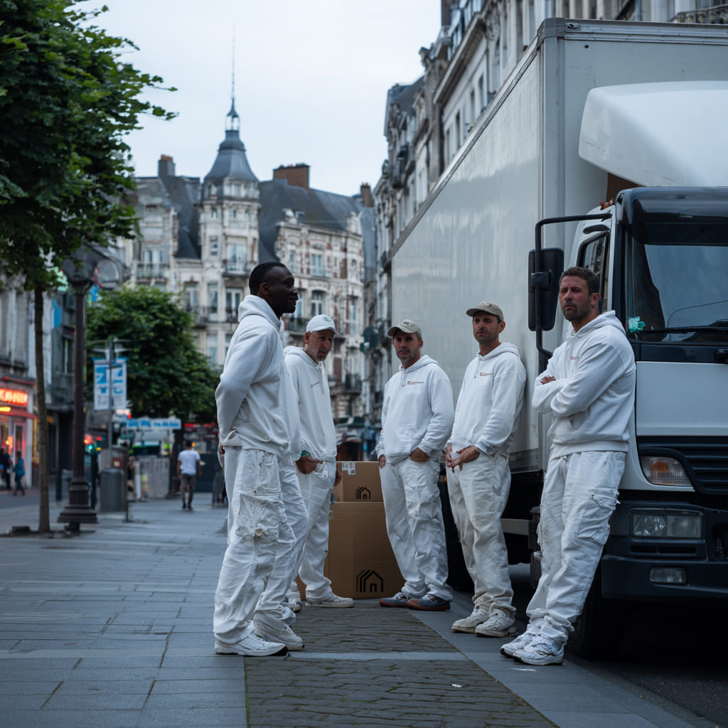 des déménageurs font un déménagement clé-en-main a Saint-Étienne